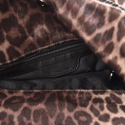 Stella McCartney Faux Calf Hair Leopard Print Small Falabella Tote Brown 8 of 10