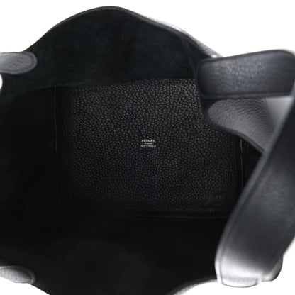 Hermes Taurillon Clemence Picotin Lock 22 MM Black 5 of 9