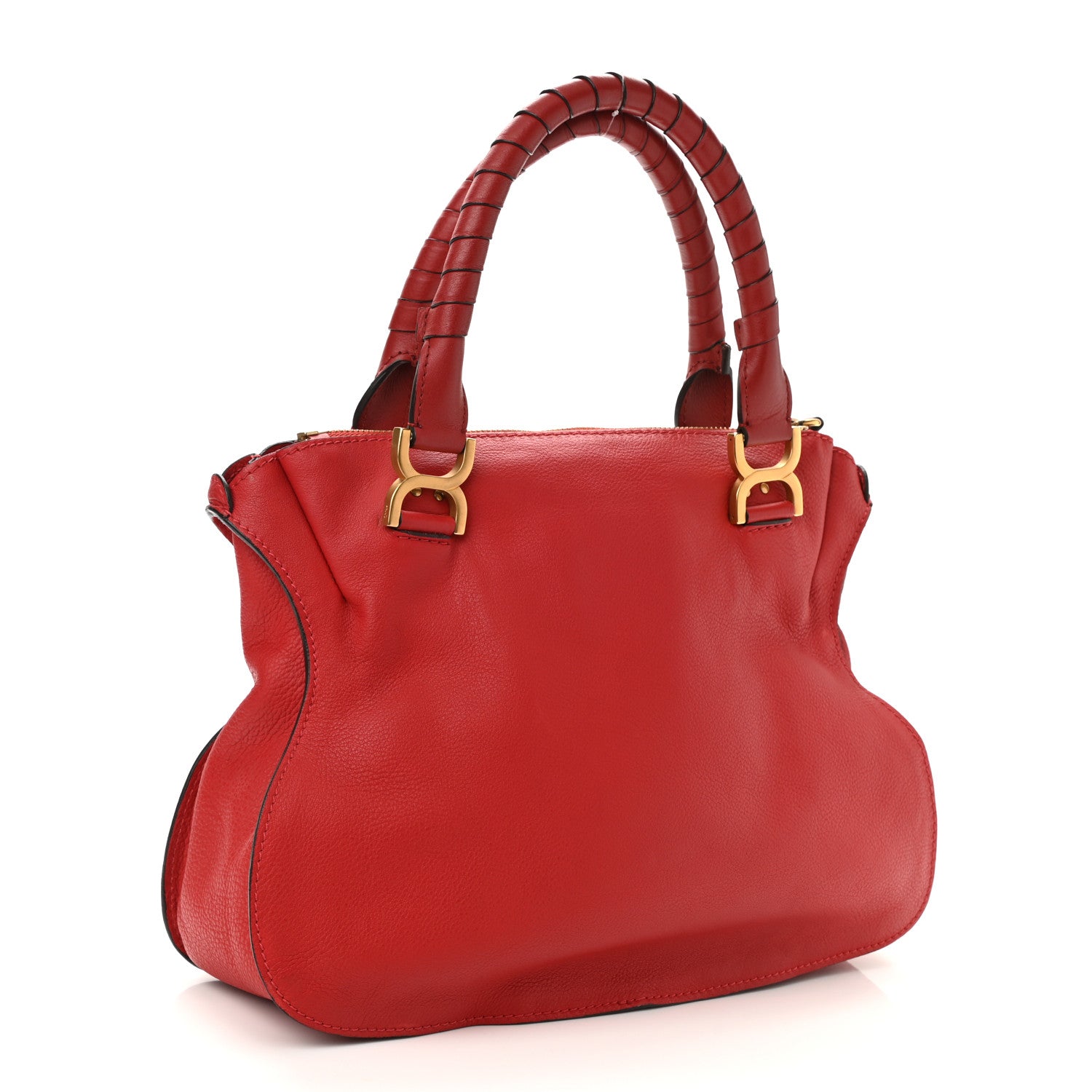 Chloe Calfskin Medium Marcie Satchel Red 2 of 10