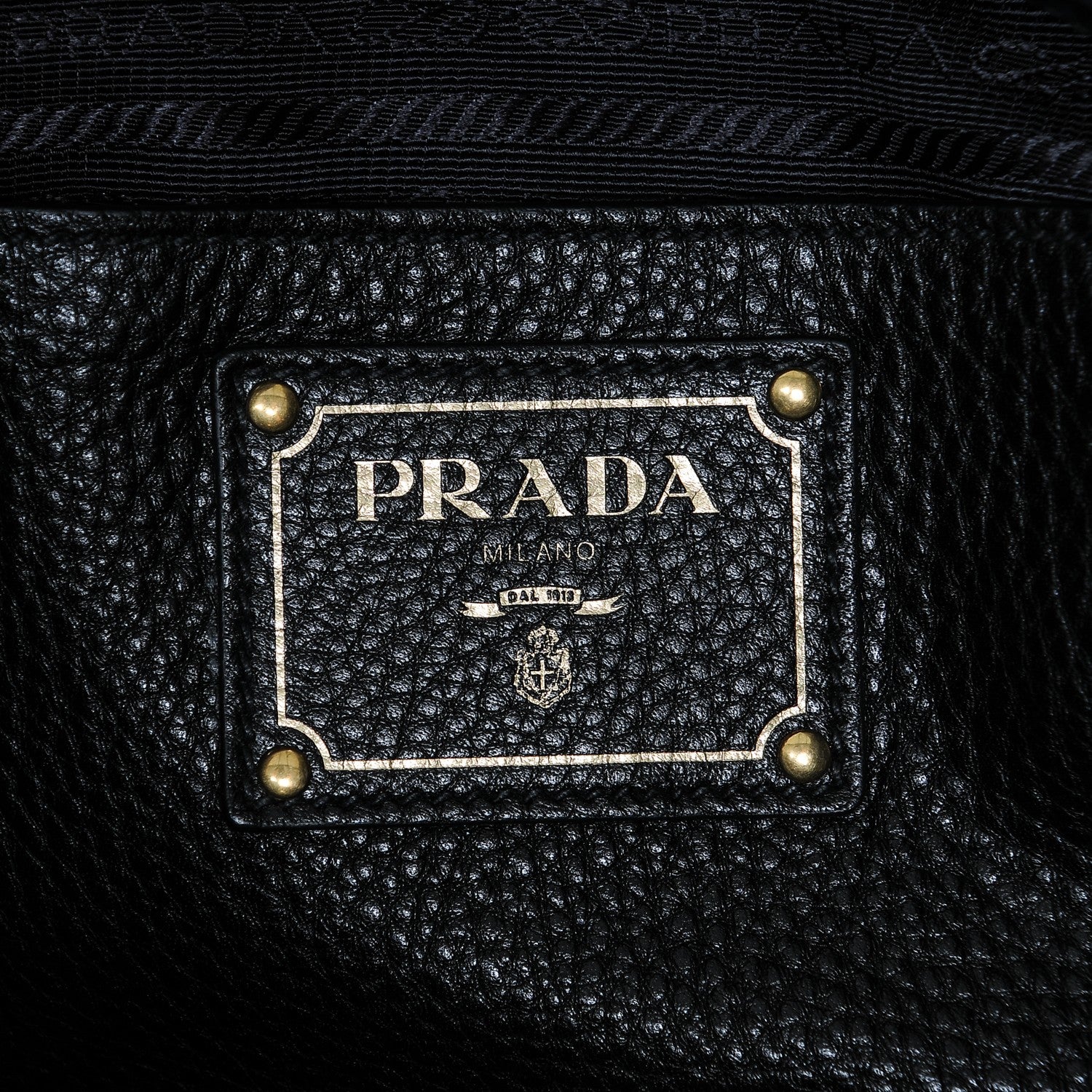 Prada Vitello Daino Tote Nero Black 6 of 6
