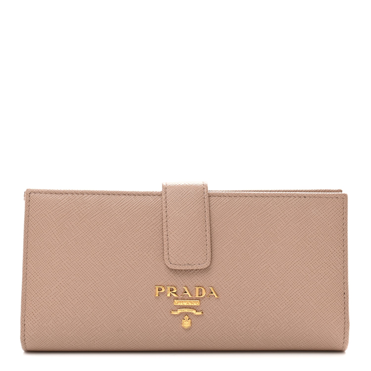 Prada Saffiano Metal Large Wallet Cipria 1 of 7
