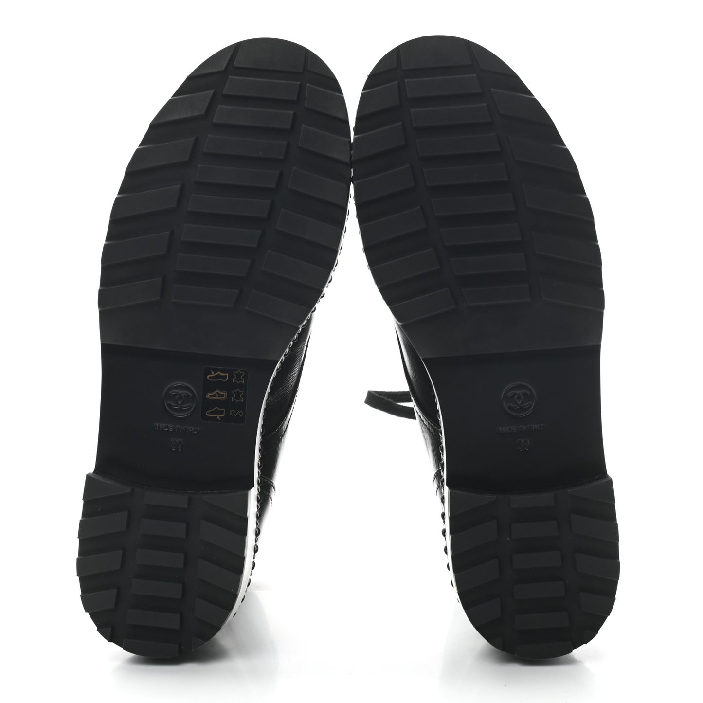 Crackled Calfskin Velvet Pearl Combat Short Boots 39 Black