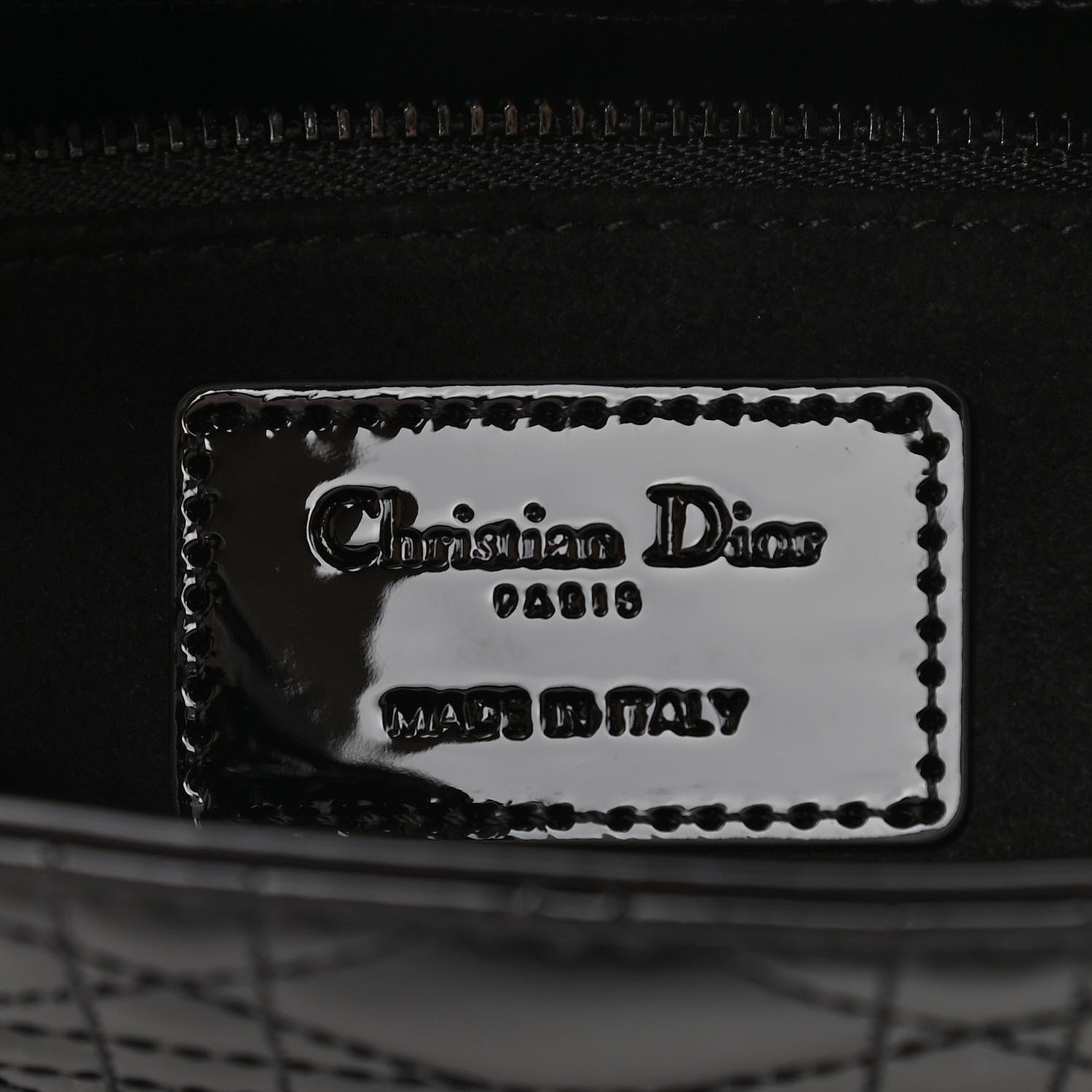 Christian Dior Patent Cannage Small Lady Dior Black 6 of 10