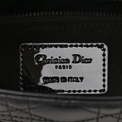 Christian Dior Patent Cannage Small Lady Dior Black 6 of 10