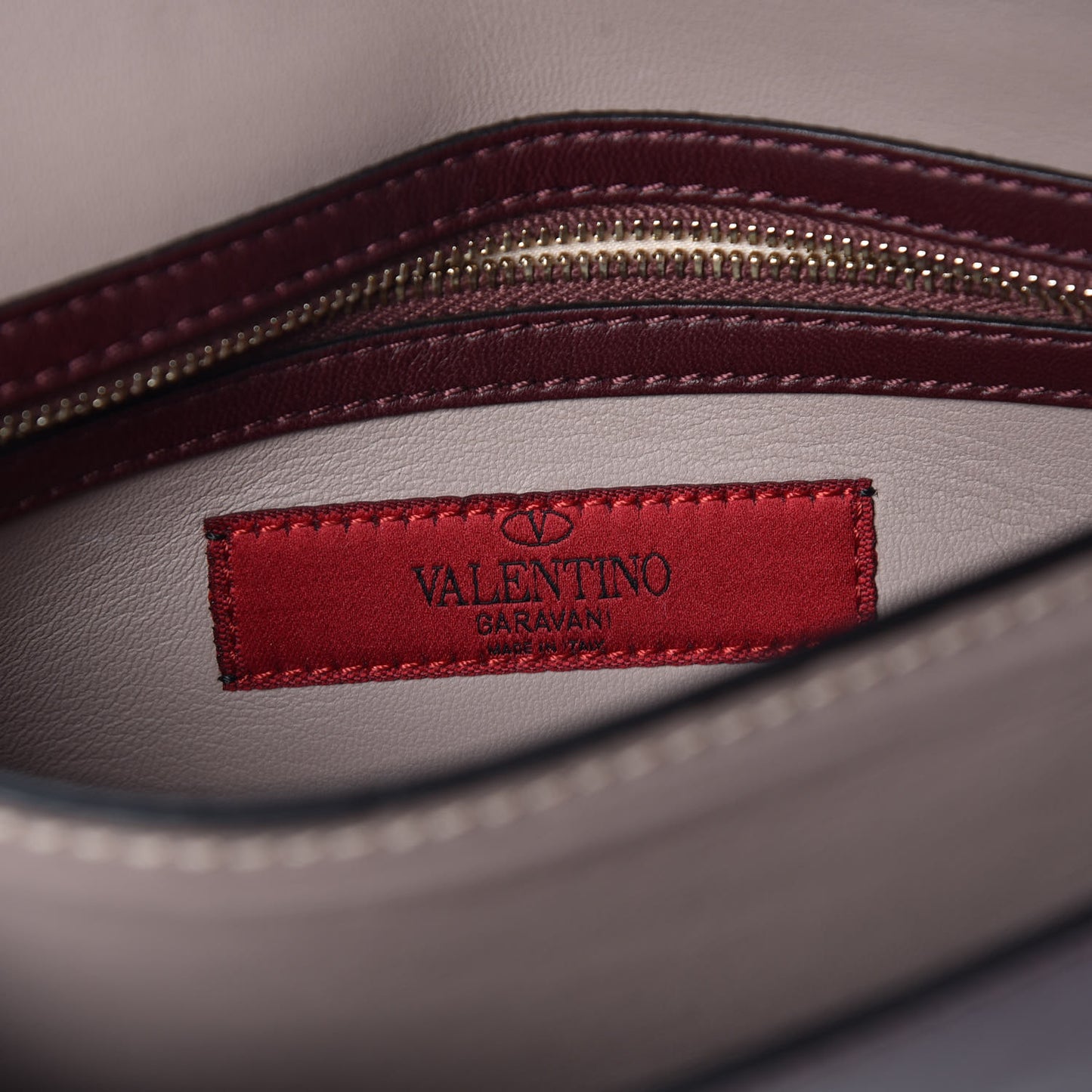 Nappa Rockstud Wristlet Clutch Rubin