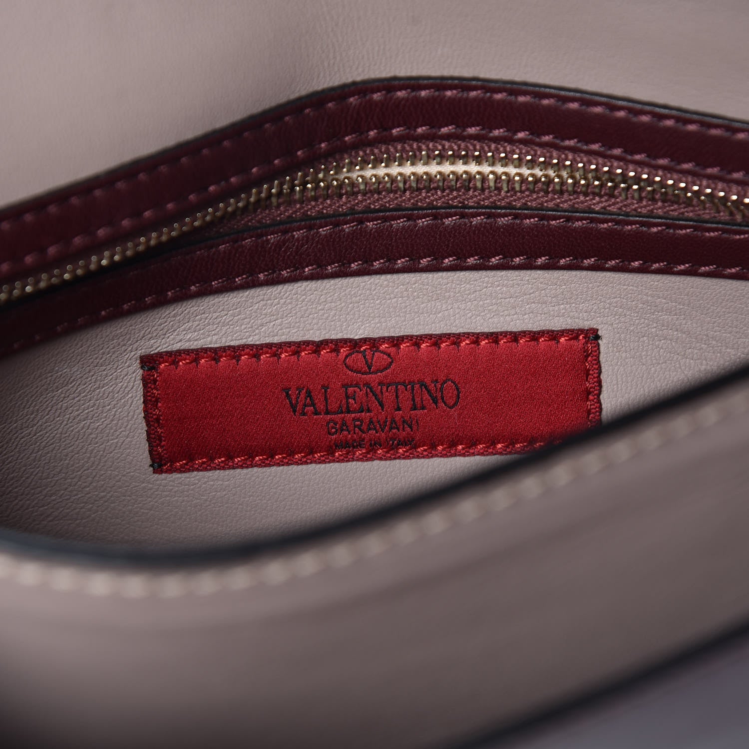 Valentino Garavani Nappa Rockstud Wristlet Clutch Rubin 8 of 10