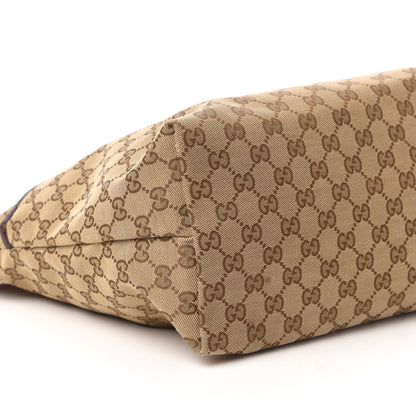 Gucci Monogram Web Medium Flat Messenger Bag Brown 6 of 11