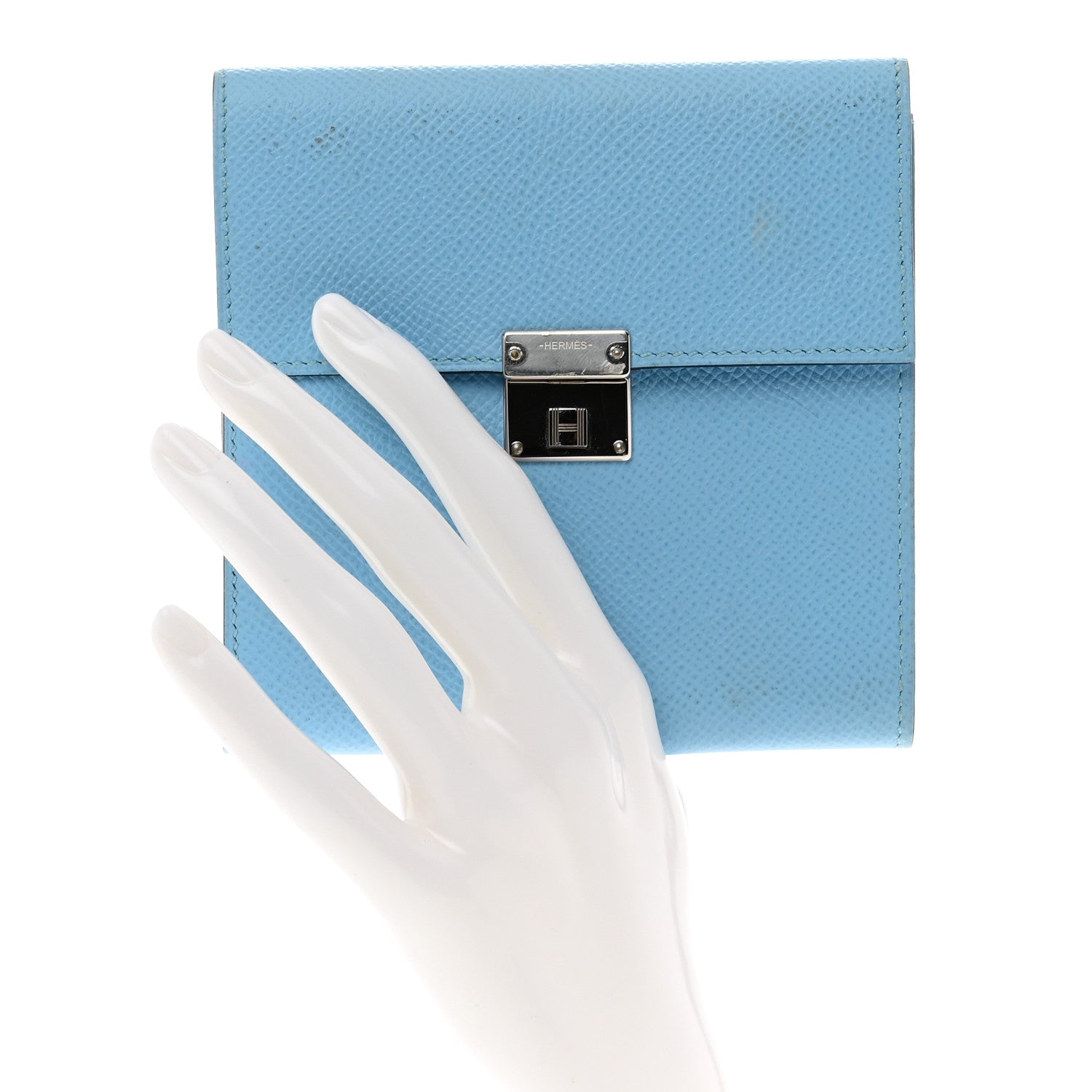 Hermes Epsom Clic 12 Wallet Celeste 2 of 9
