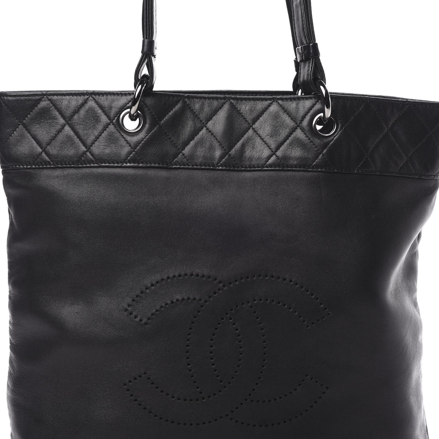 Lambskin CC Shoulder Bag Black