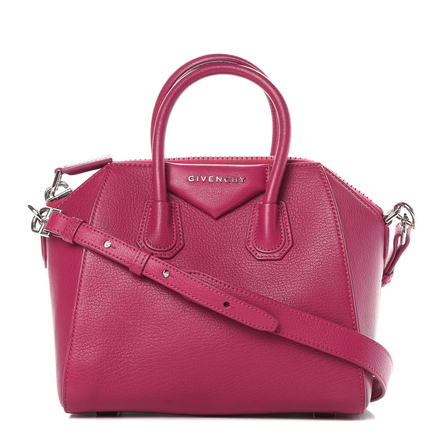 Sugar Goatskin Mini Antigona Magenta