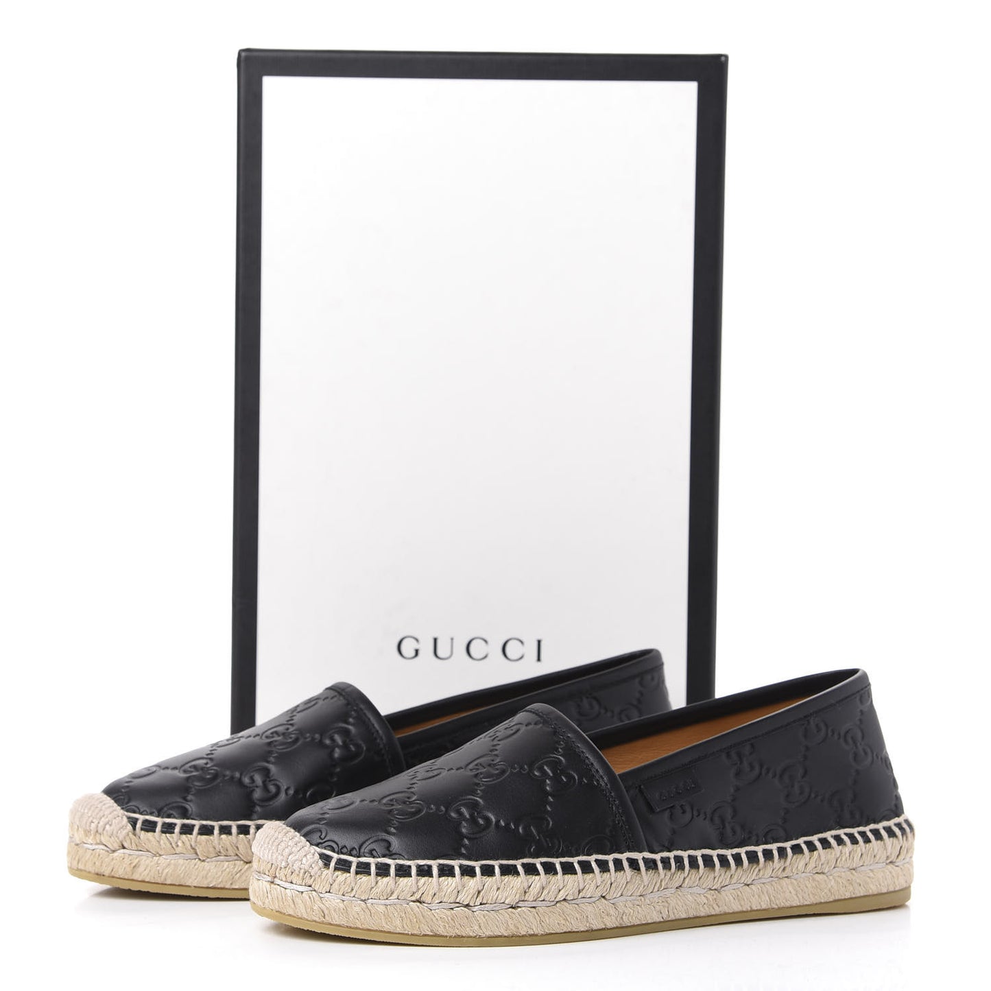 Guccissima Signature Espadrilles 35 Black