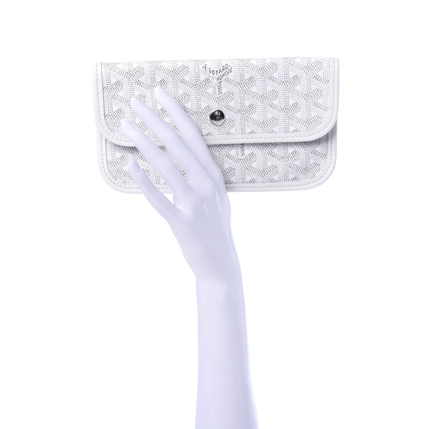 Goyardine Pouch White