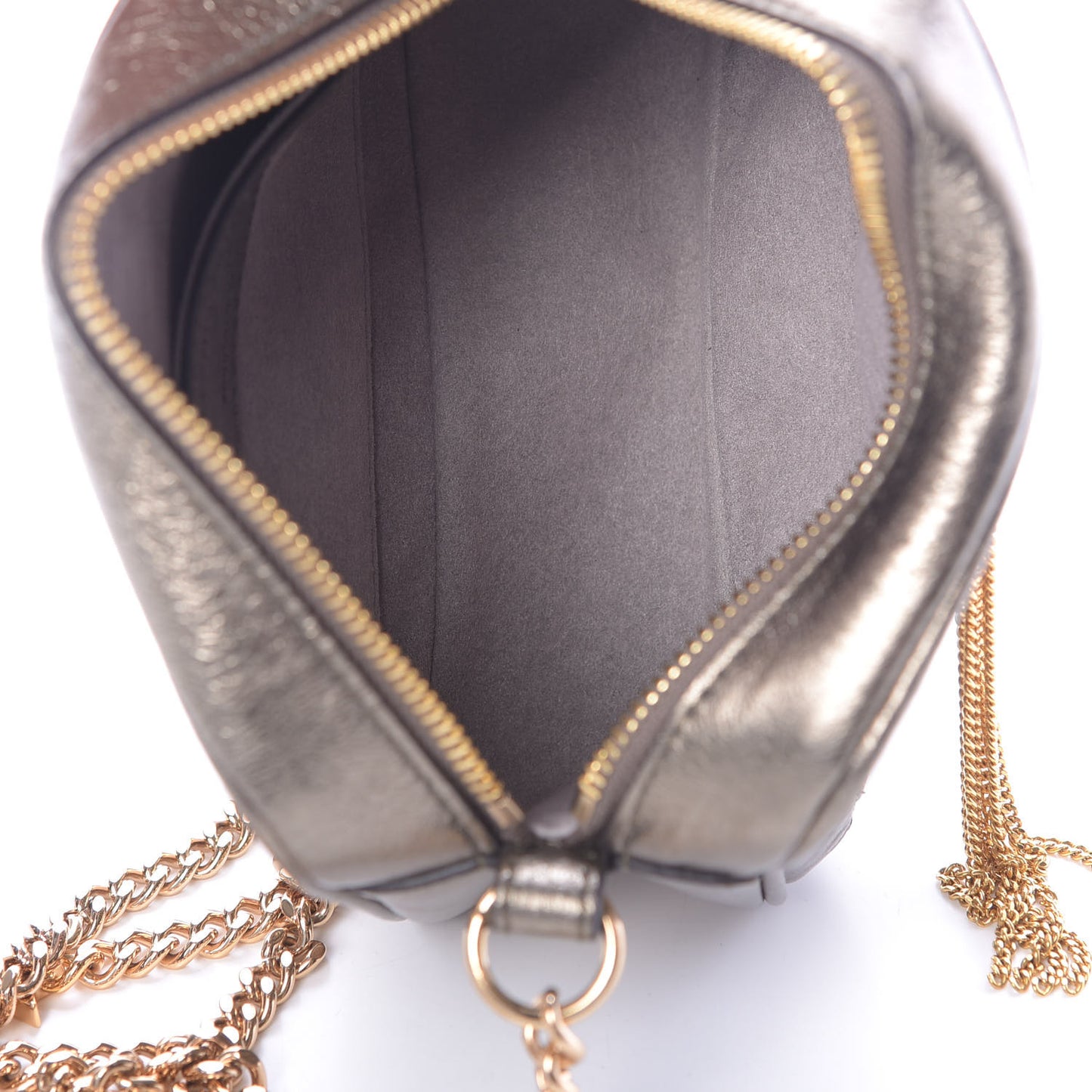 Metallic Alter Nappa Star Patch Shoulder Bag Gold