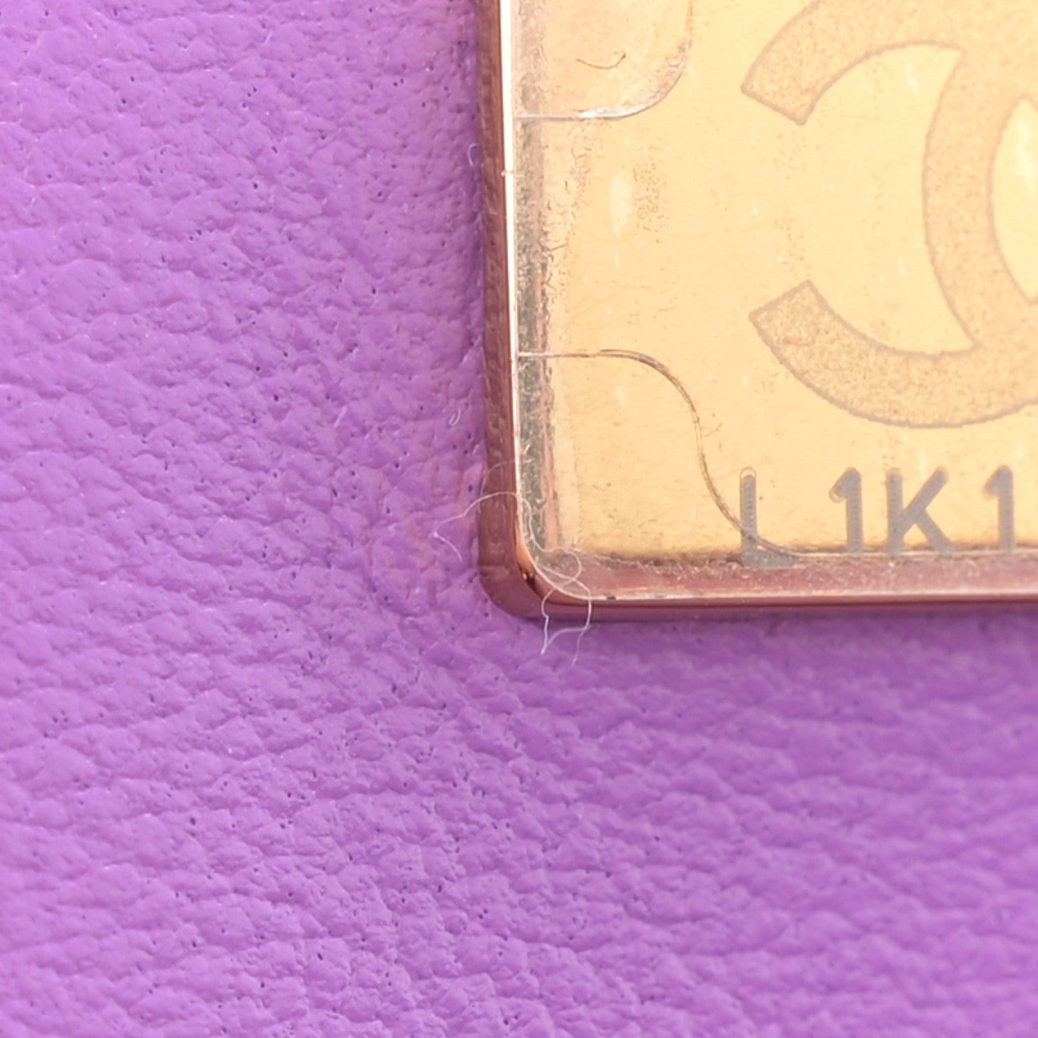 Chanel Lambskin Quilted CC In Love Heart Bag Purple 7 of 11
