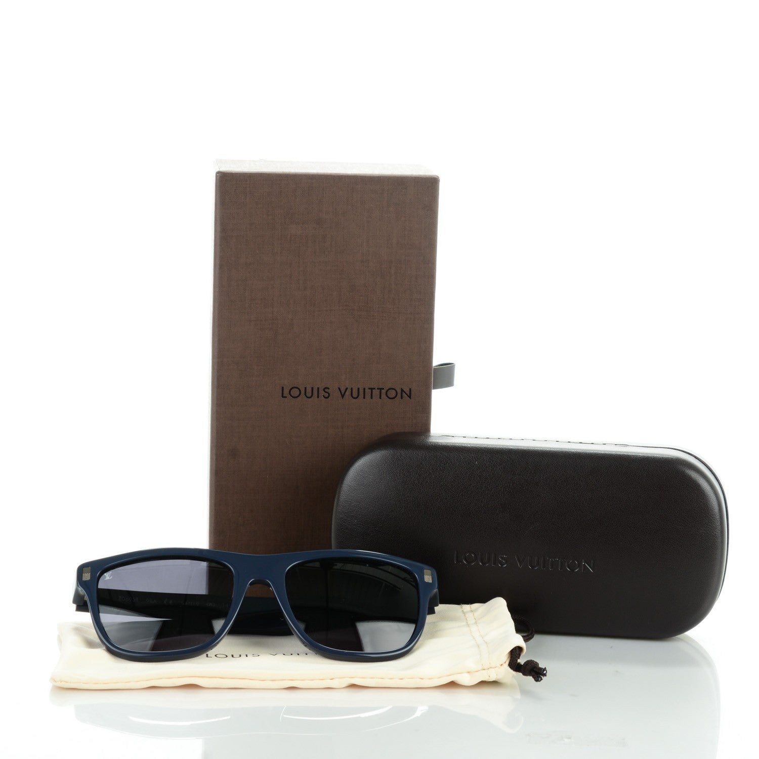 Louis Vuitton Influence Carre Sunglasses Z0692E Blue Grey 6 of 6
