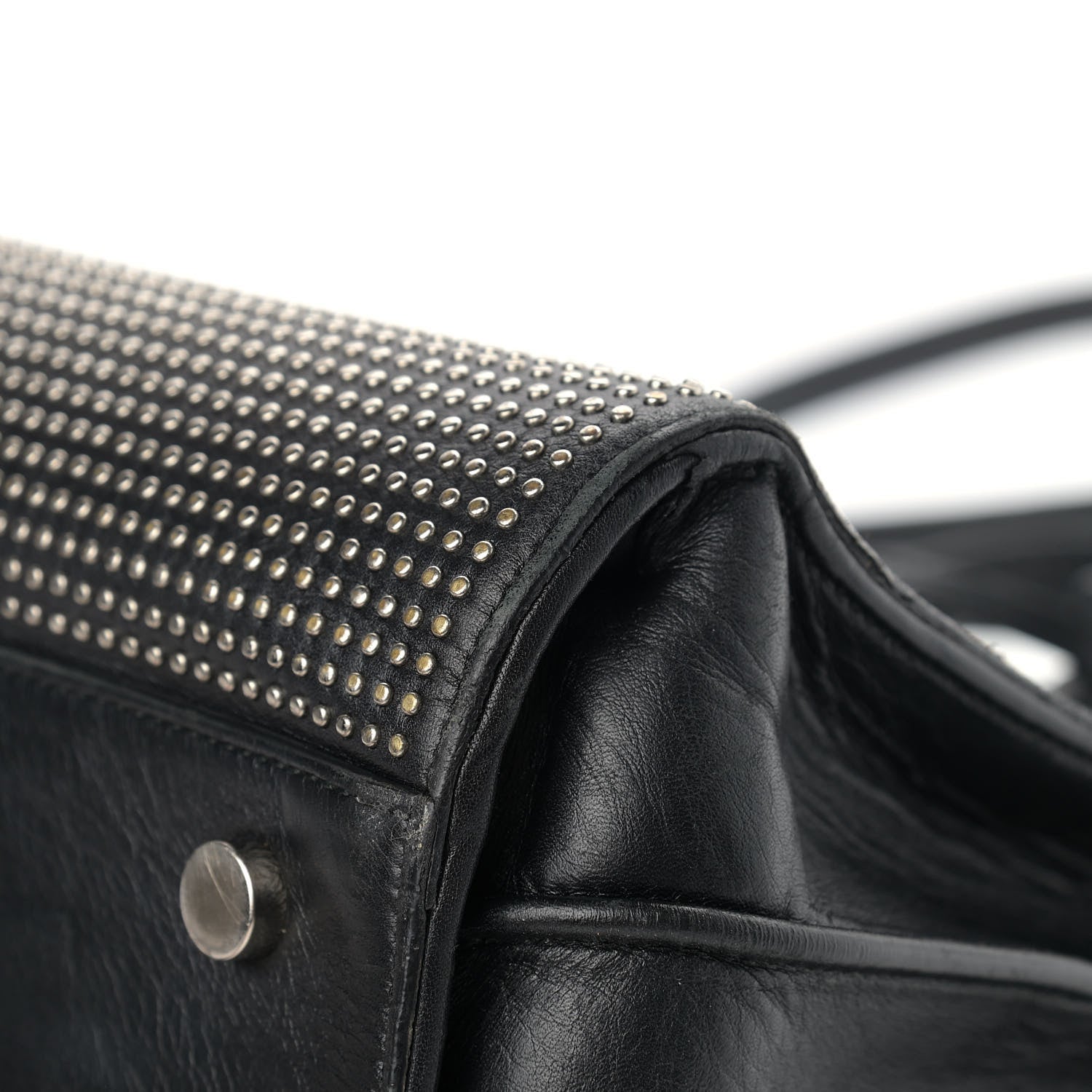 Saint Laurent Calfskin Studded Small Sac De Jour Black 8 of 19