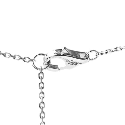Cartier 18K White Gold Diamond D'Amour Pave Pendant Necklace 4 of 5