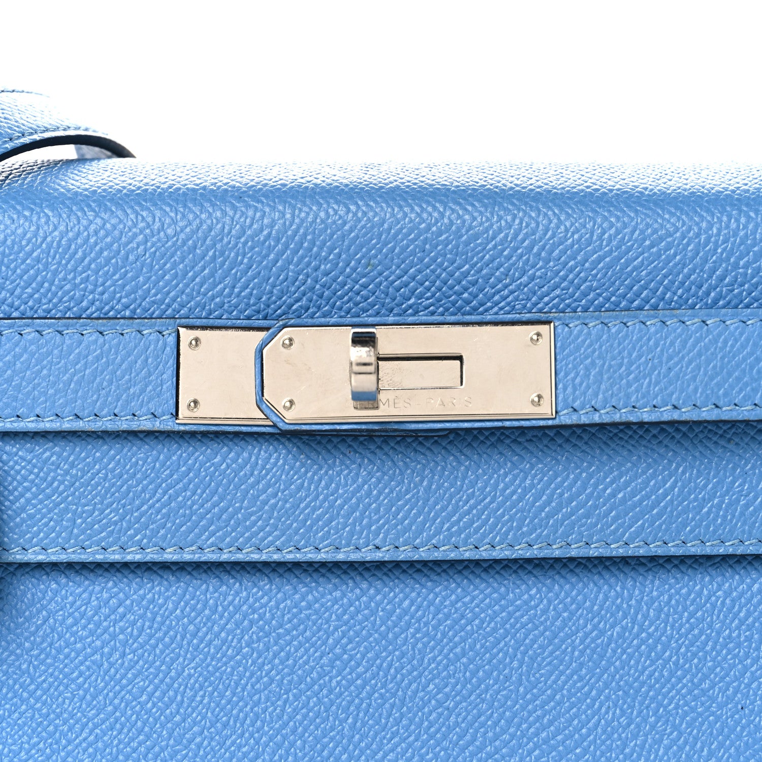 Hermes Epsom Kelly Sellier 28 Bleu Paradise 7 of 13