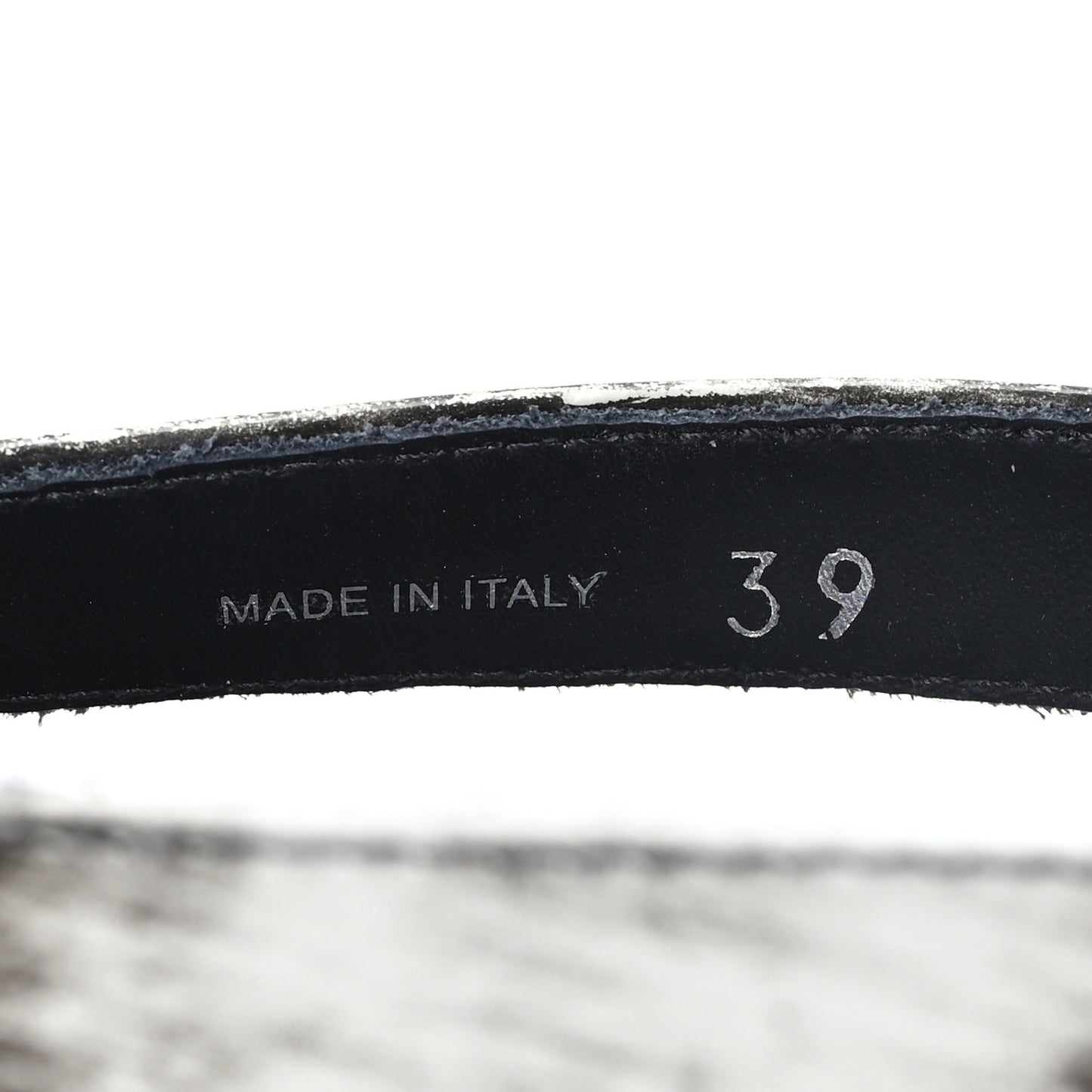 Spazzolato Fume Re-Edition 1996 Buckle Sandals 39 Bianco
