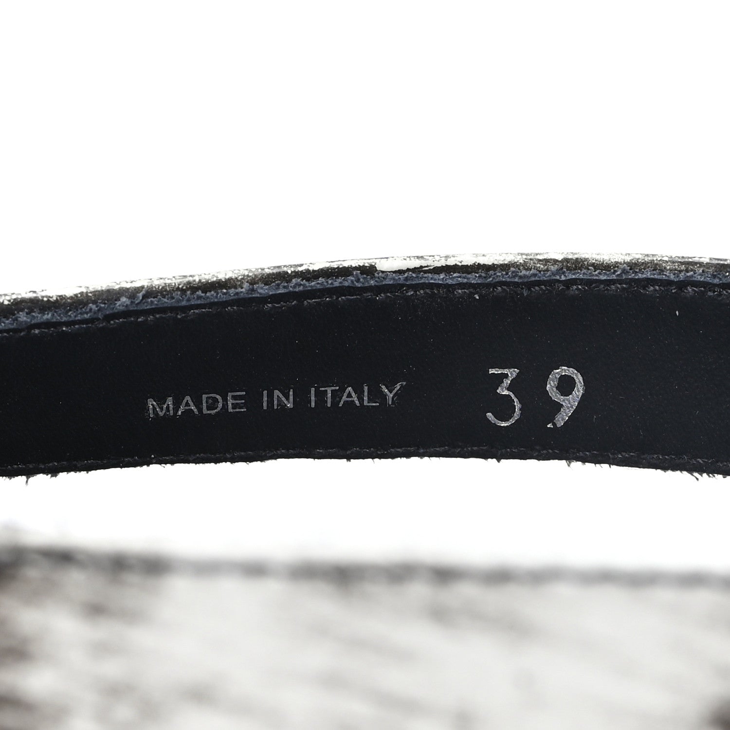 Prada Spazzolato Fume Re-Edition 1996 Buckle Sandals 39 Bianco 9 of 10