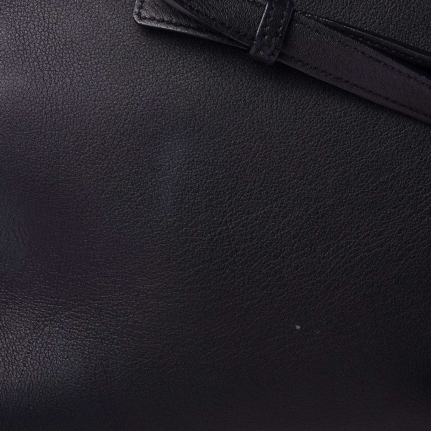 Grained Calfskin Medium Cabas Rive Gauche Black