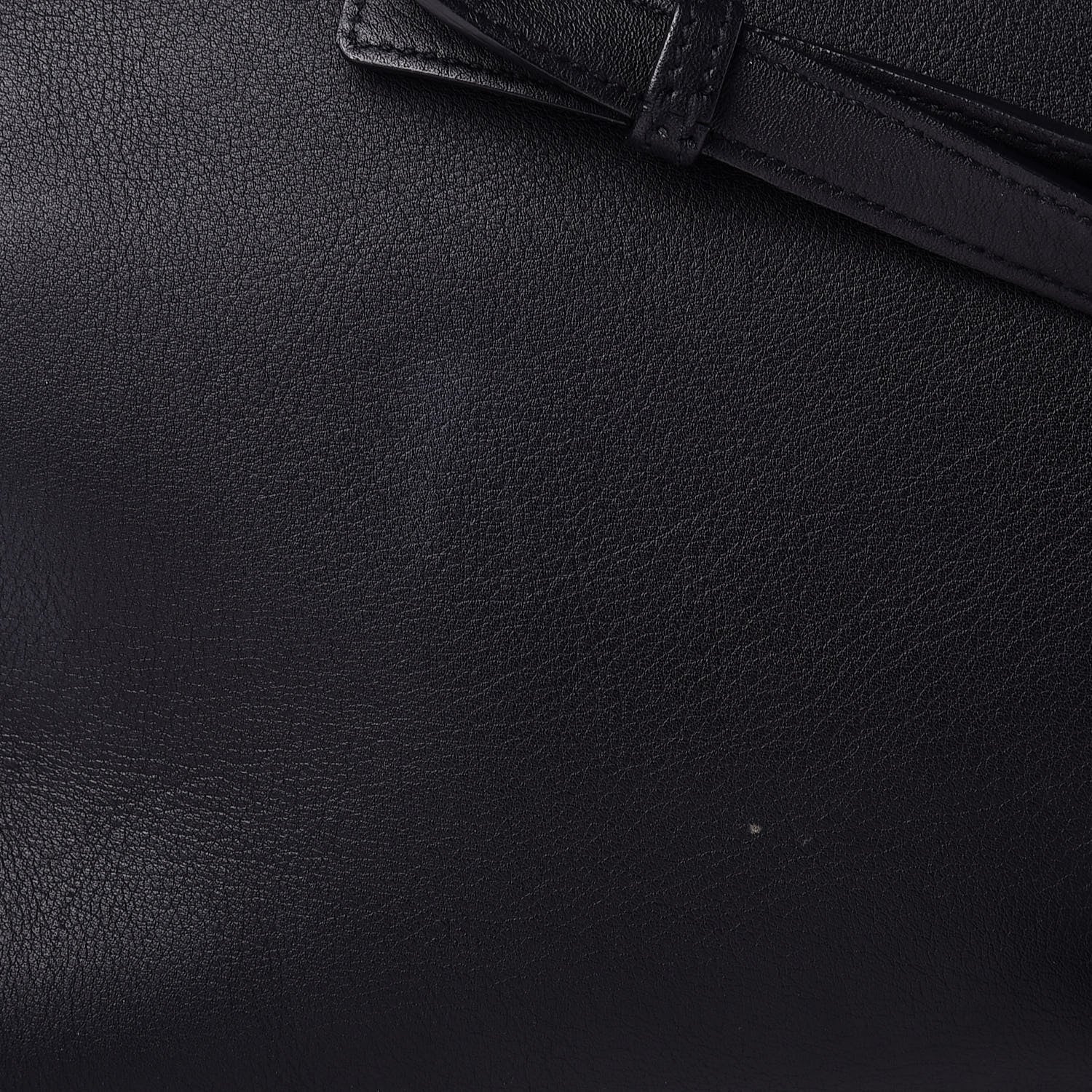 Saint Laurent Grained Calfskin Medium Cabas Rive Gauche Black 10 of 11