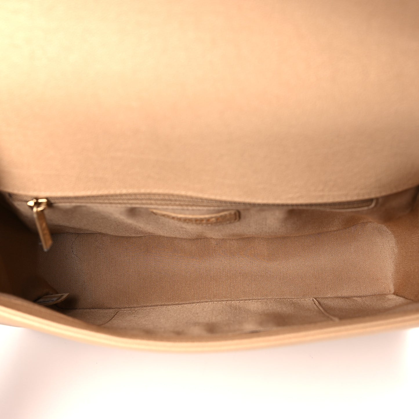 Caviar Quilted New Medium Boy Flap Beige
