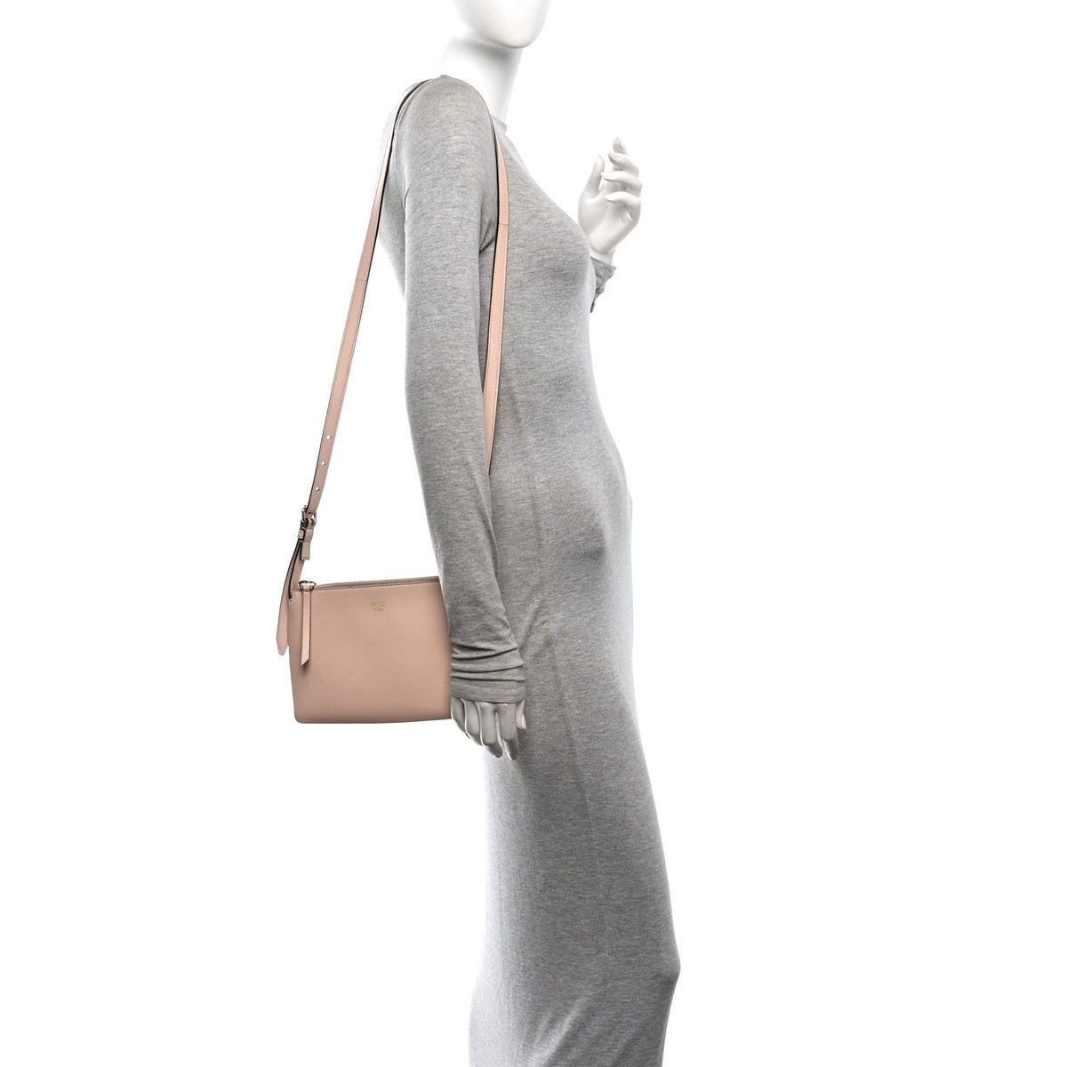 Fendi Nappa Mini Crossbody Pouch Light Rose 2 of 13