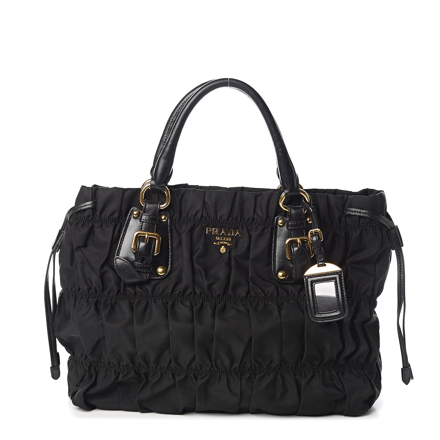 Prada Tessuto Nylon Gaufre Tote Black 1 of 12