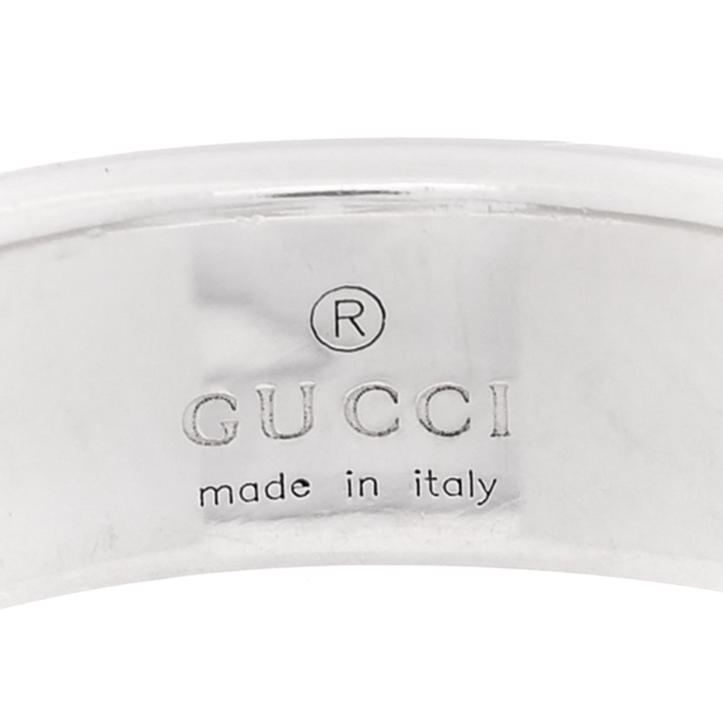 Gucci Sterling Silver Interlocking G Ring 54 6.75 4 of 5