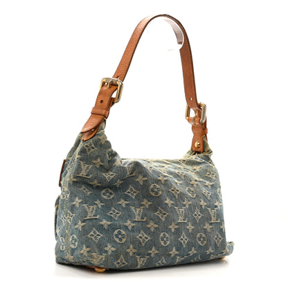 Louis Vuitton Monogram Denim Baggy PM Blue 2 of 14