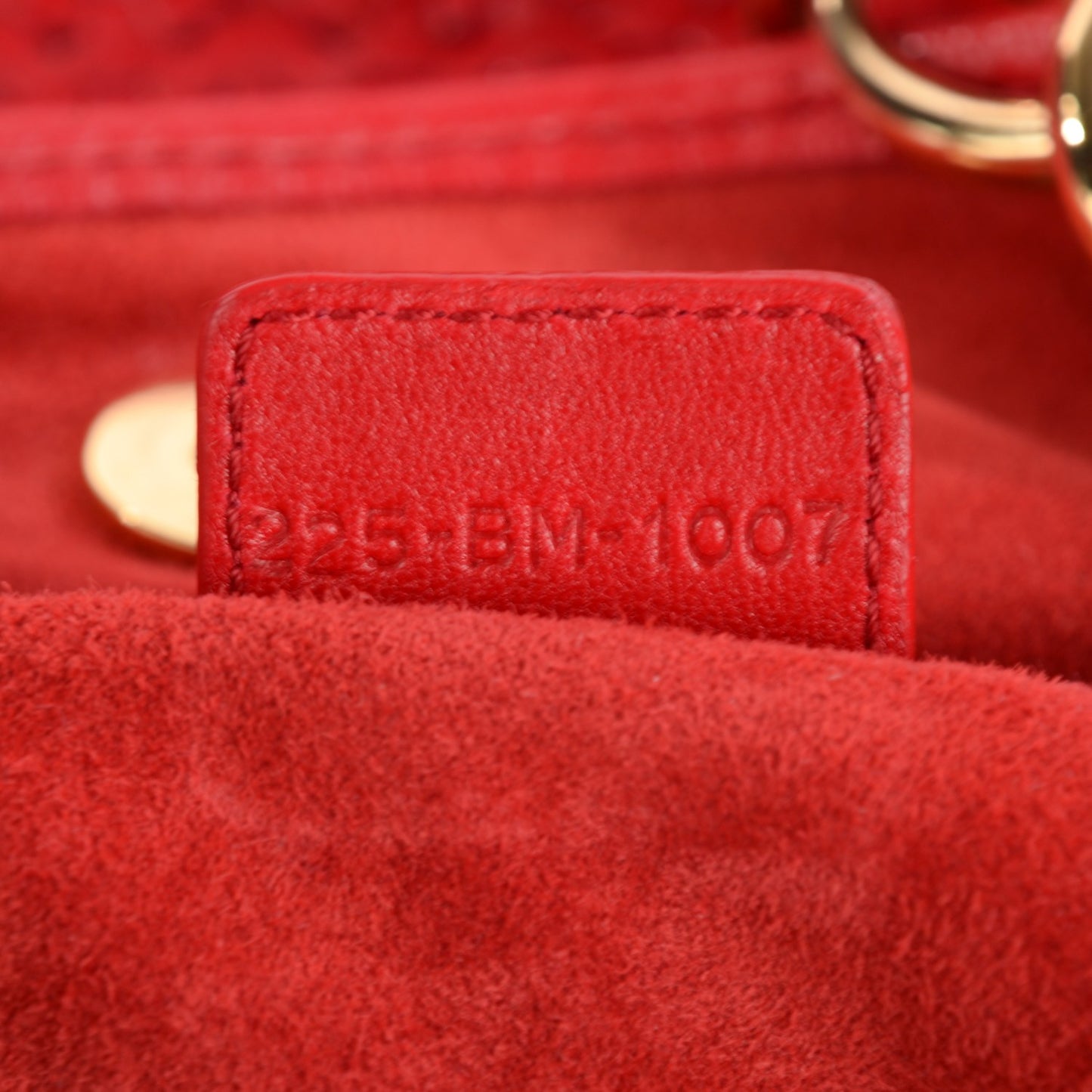 Lambskin Woven Large Dior Soft Tote Rouge Moyen