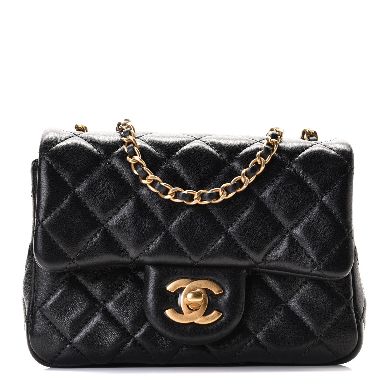 Chanel Lambskin Quilted Mini Pearl Crush Flap Black 1 of 8