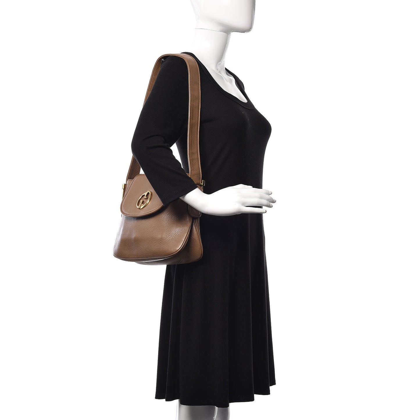 Cellarius Calfskin Medium 1973 Shoulder Bag Marron Glace