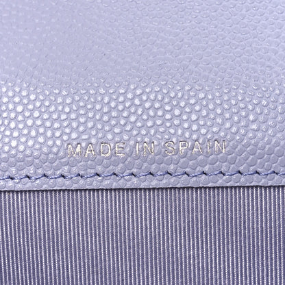 Chanel Caviar Quilted Flap Card Holder Wallet Light Purple 7 of 8