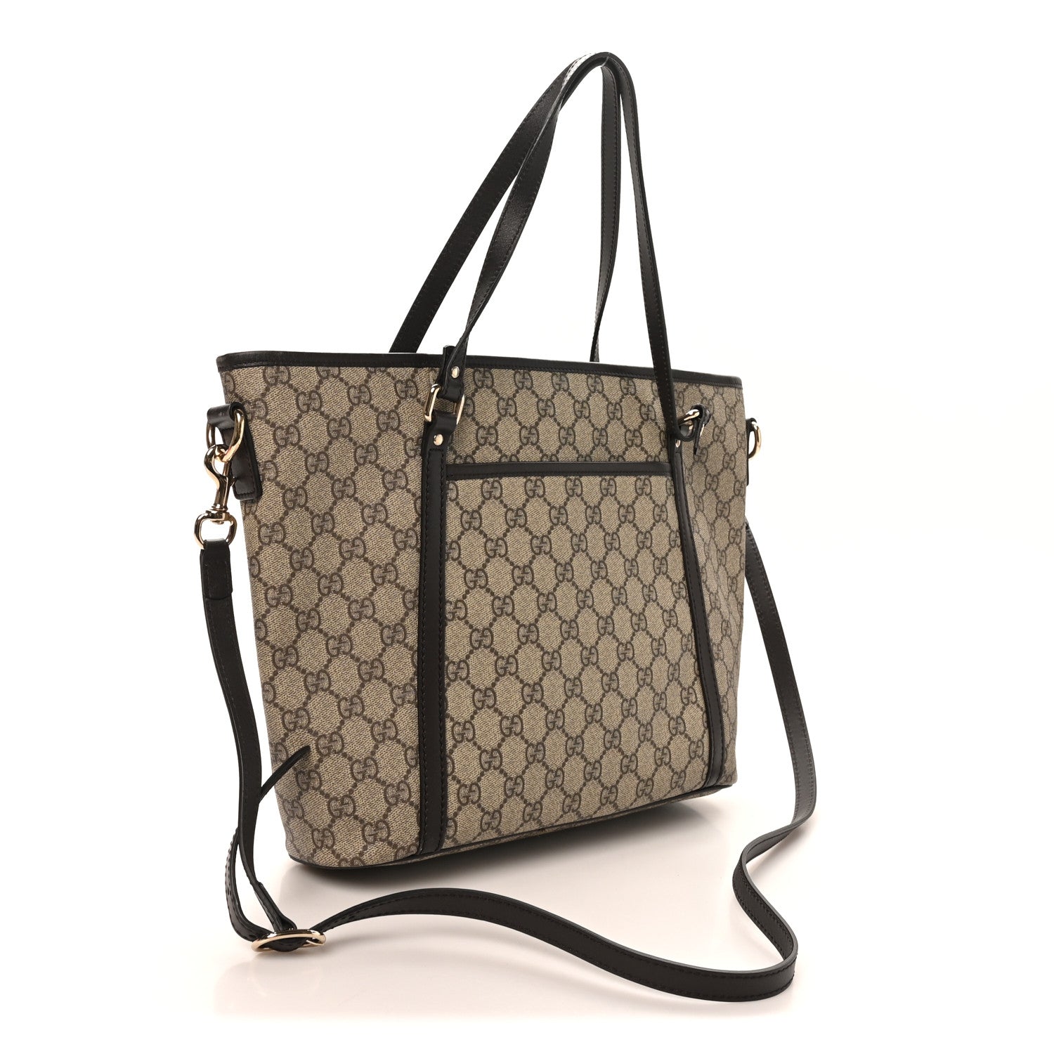 Gucci GG Supreme Monogram Medium Joy Tote Dark Brown 3 of 10