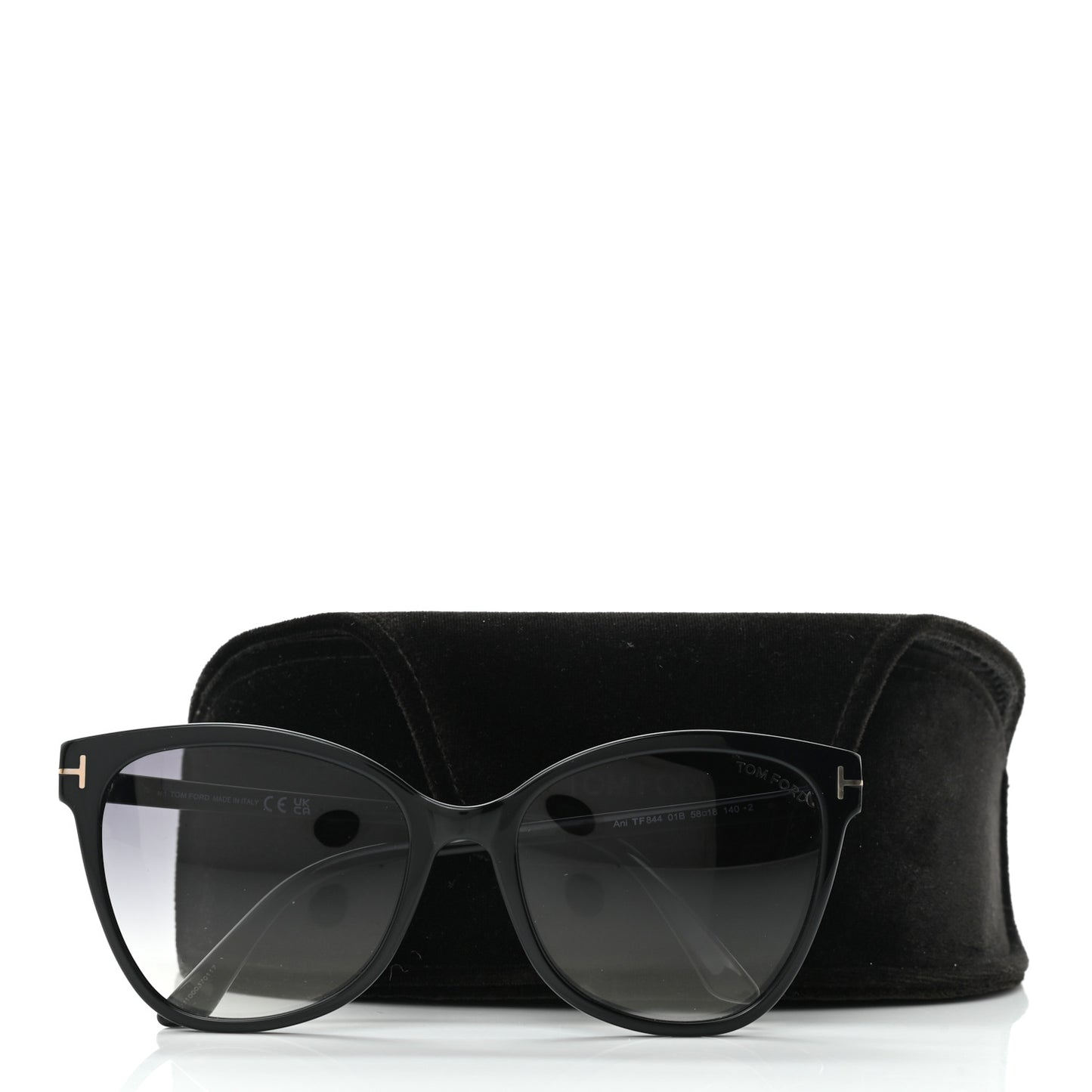 Acetate Ani Sunglasses TF844 Black