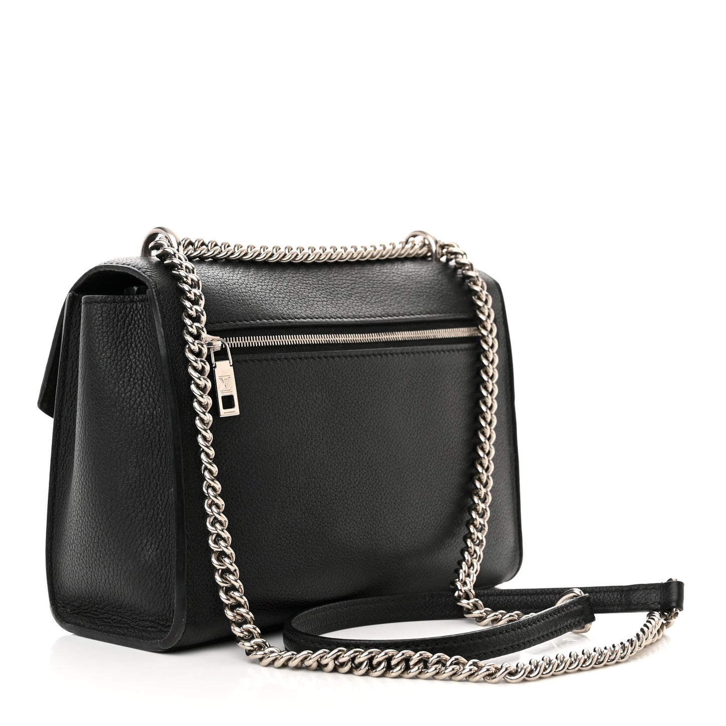 Soft Calfskin Mylockme Chain Bag BB Black