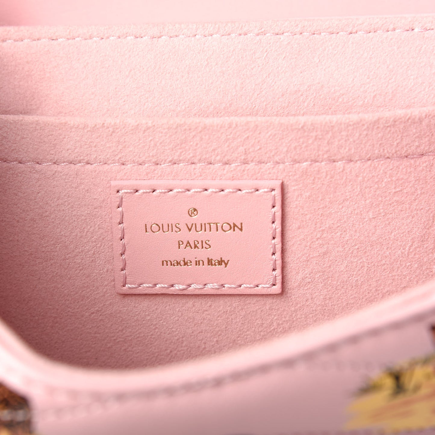 Calfskin Leopard Print New Wave Chain PM Light Pink
