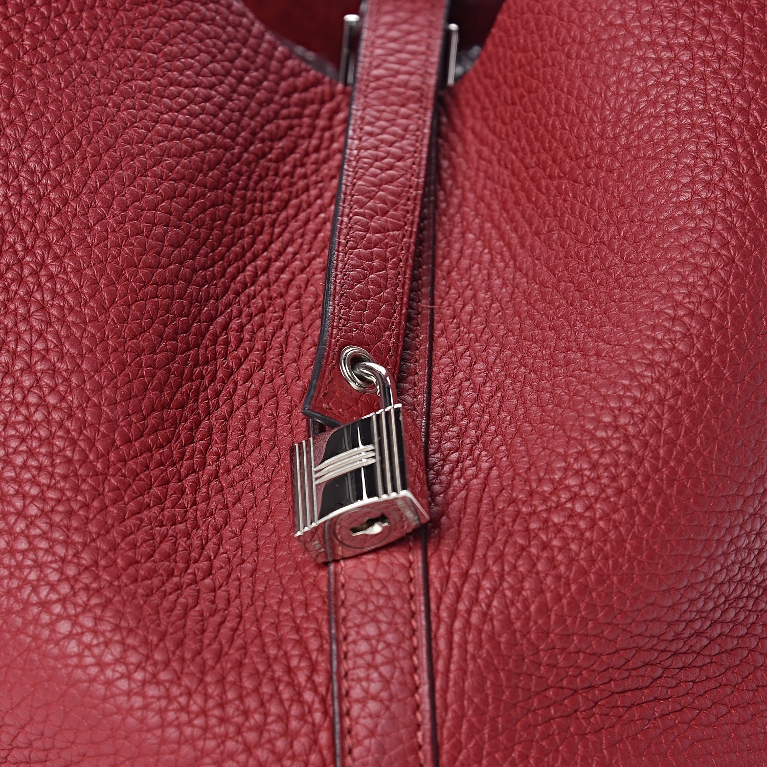 Hermes Taurillon Clemence Picotin Lock 22 MM Rouge Grenat 10 of 10