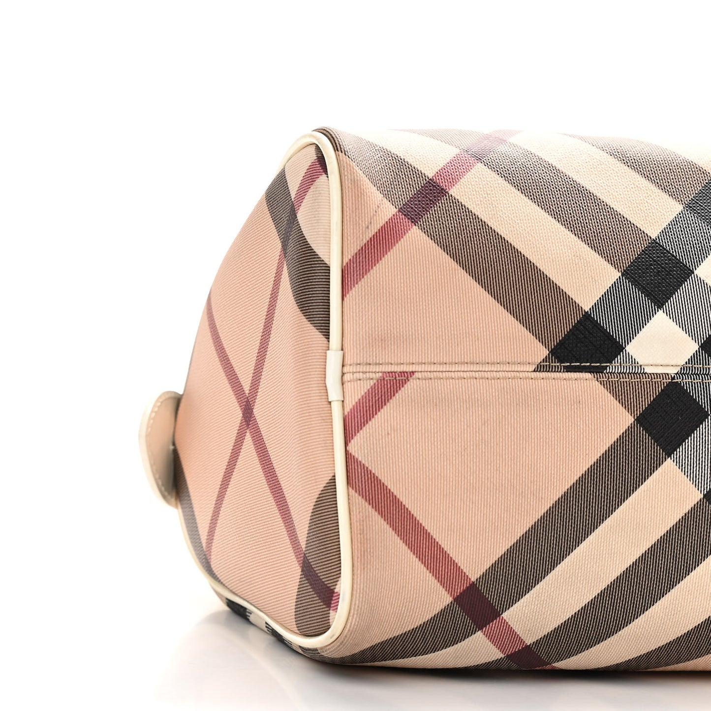 Nova Check Small Chester Bowling Bag White