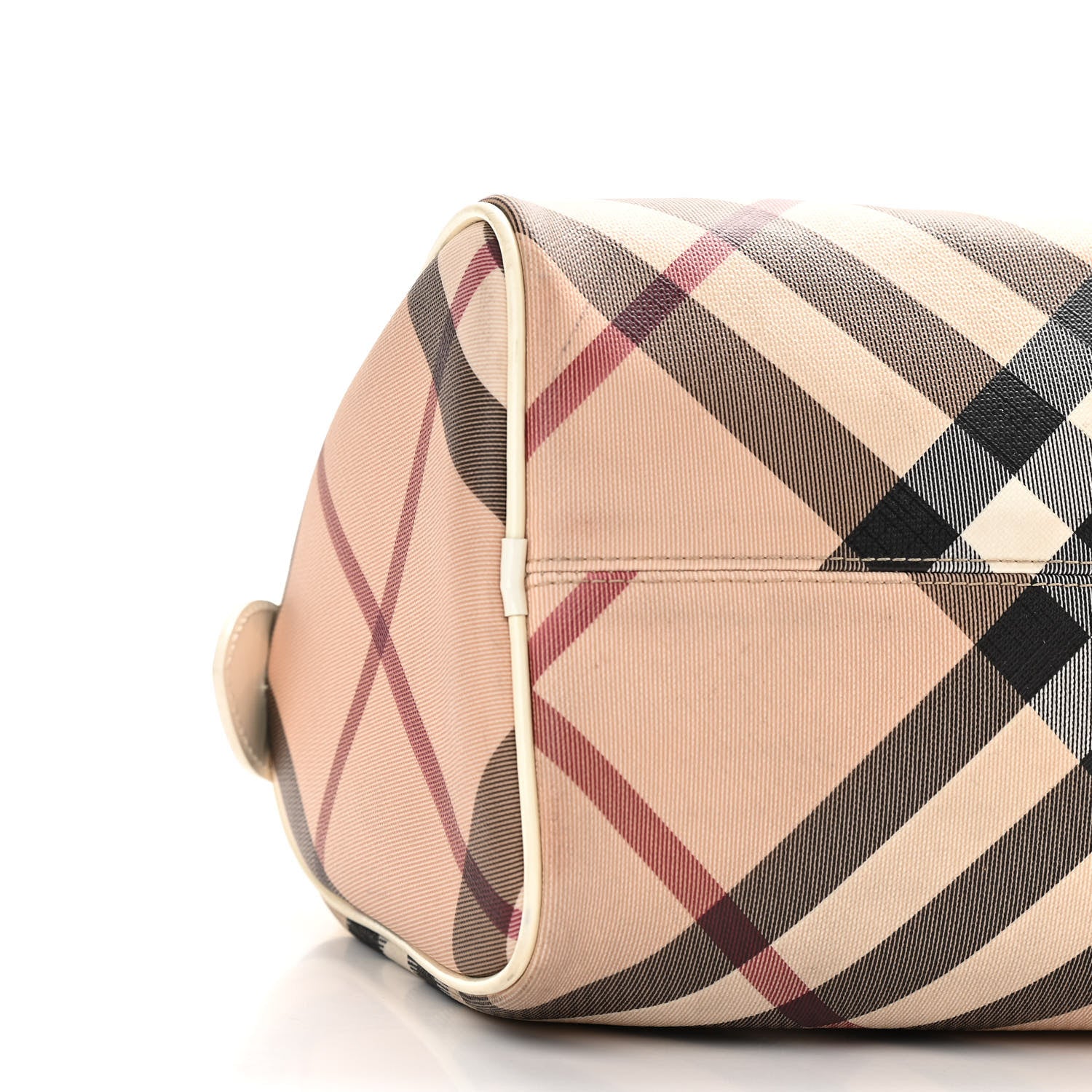 Burberry Nova Check Small Chester Bowling Bag White 8 of 18