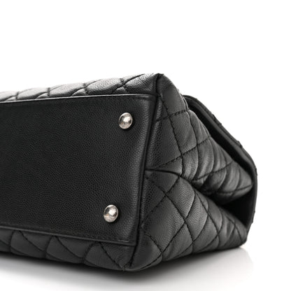 Chanel Caviar Quilted Small Coco Handle Flap Black 10 of 10
