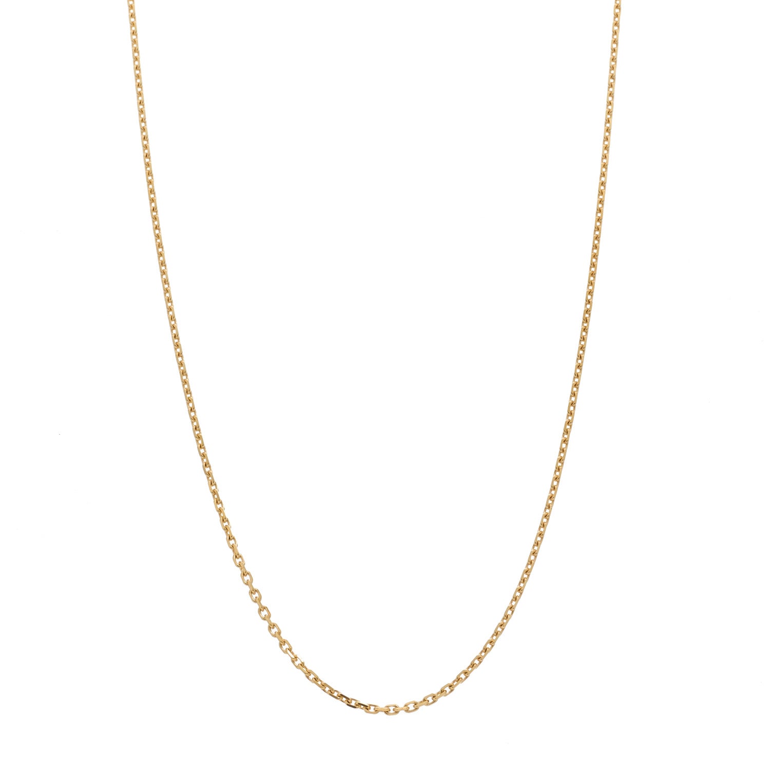 Van Cleef & Arpels 18K Yellow Gold Trace Chain Necklace 1 of 5