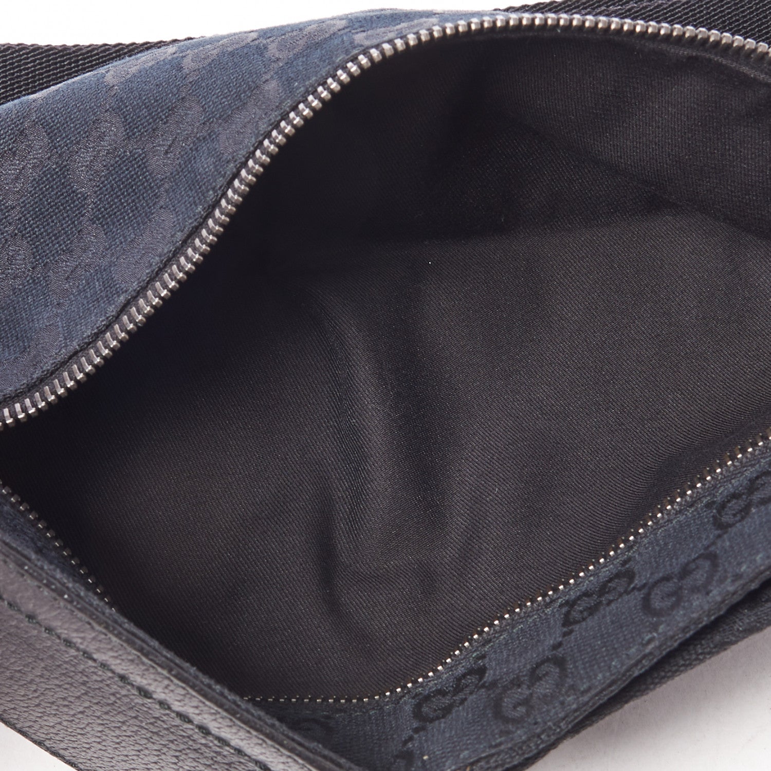 Gucci GG Monogram Double Pocket Belt Bag Black 6 of 6