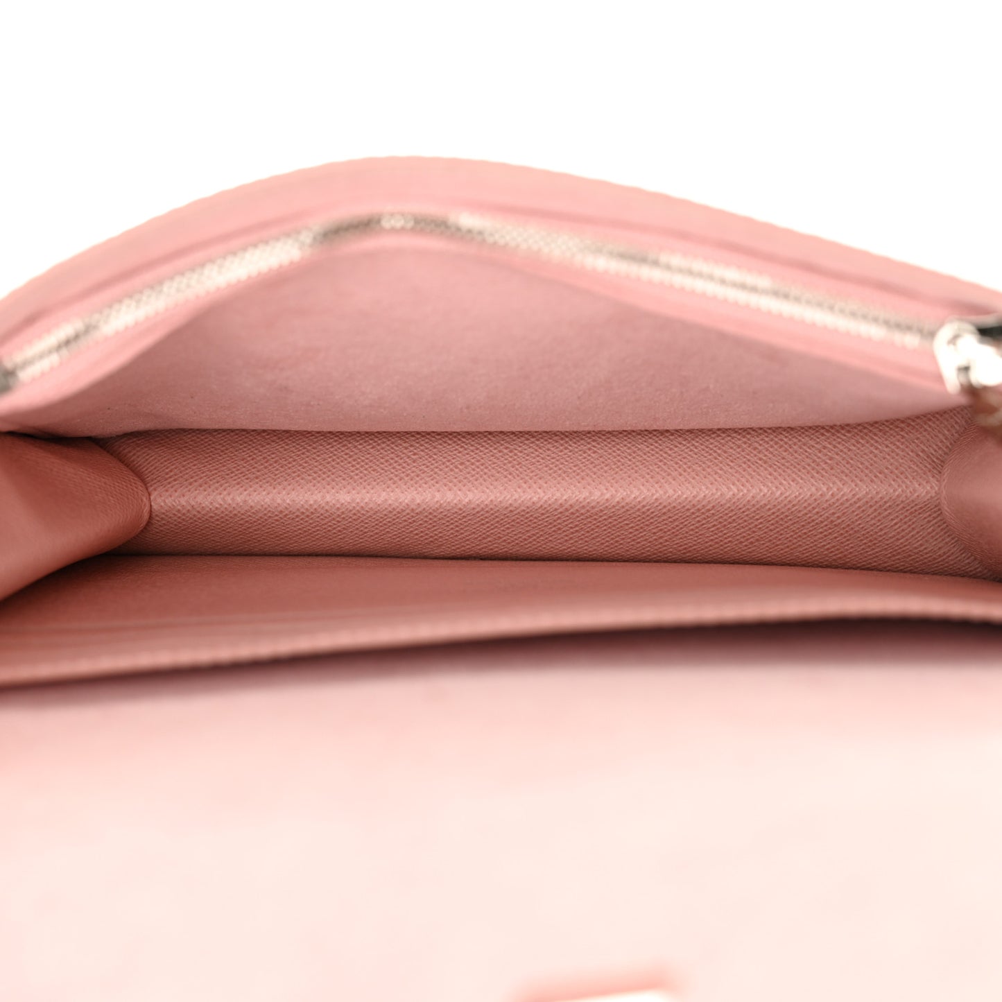 Epi Twist Belt Chain Wallet Rose Ballerine