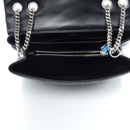 Saint Laurent Calfskin Y Quilted Monogram Medium Loulou Chain Satchel Black 7 of 11