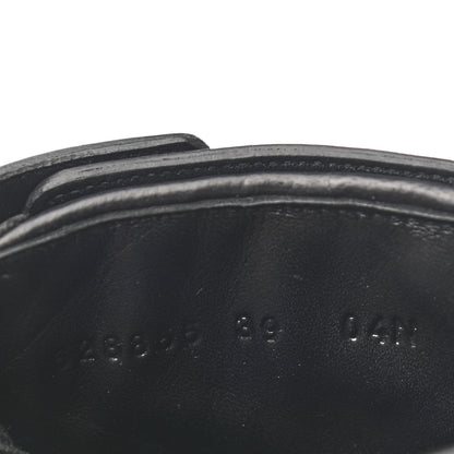 Gucci Nappa Frances GG Matelasse Platform Combat Boots 39 Black 8 of 8