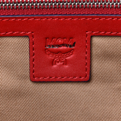MCM Visetos Medium Traveler Weekender Bag Red 8 of 11