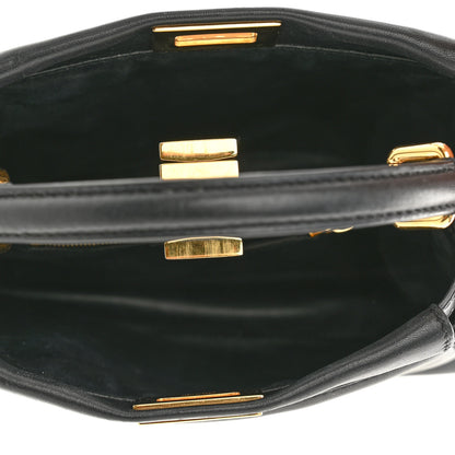 Fendi Nappa Mini Peekaboo Iconic Satchel Black 5 of 11